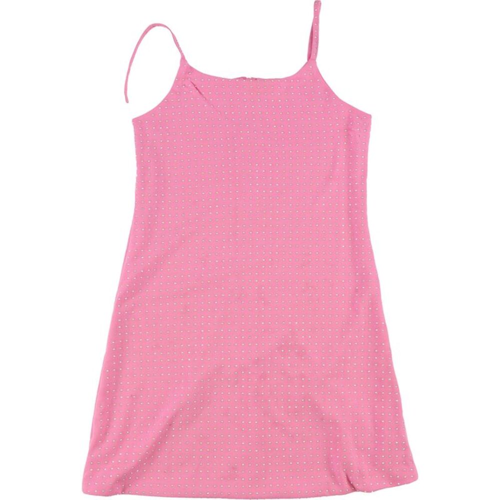 Sparkle & Shine Womens Embelished Mini Dress, Pink, 10, DM